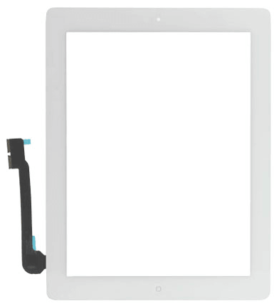 Vitre Tactile Assemblée Complète iPad 4 Blanc
