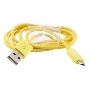 Câble Micro - USB 1M JAUNE