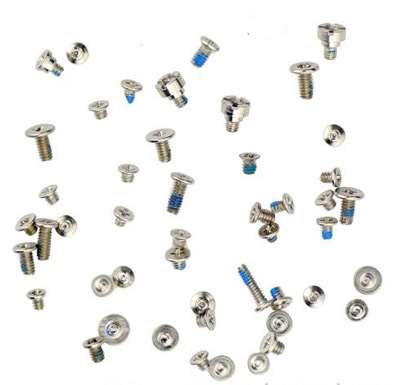 MMOBIEL Kit Vis Complètes Compatible IPhone 12 6.1" - 2 Vis Pentalobe Par Couleur + 4 Tournevis