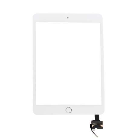 Vitre Tactile Assemblée Complète Compatible iPad Mini 3 BLANC