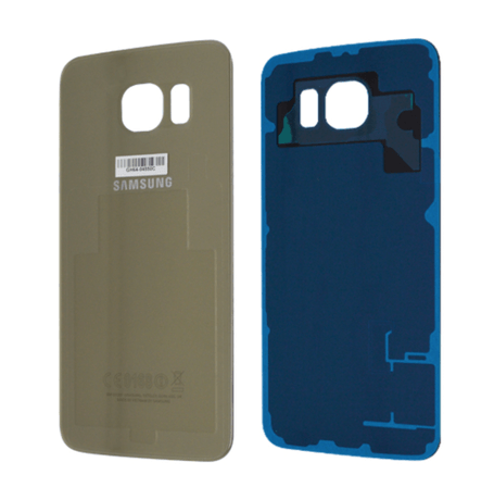 Vitre Arrière Compatible Samsung Galaxy S6 Gold Or