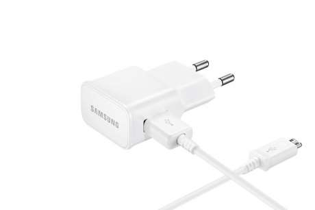 Prise Secteur Originale Samsung + Câble Micro-USB BLANC