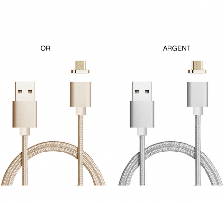 Câble Magnétique Nylon Micro - USB