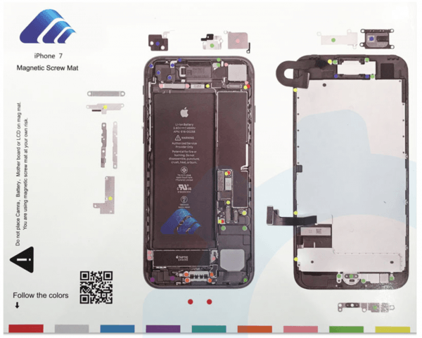 Patron Magnétique / Aide au Montage iPhone 7