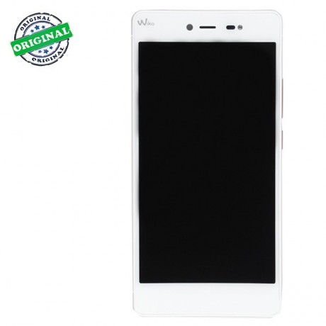 Bloc Complet Ecran LCD Original Wiko Fever 4G Or Blanc