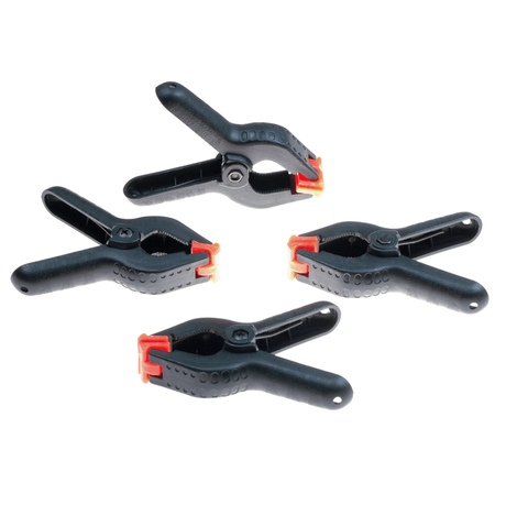Set de 4 Grandes Pinces Plastique de Serrage