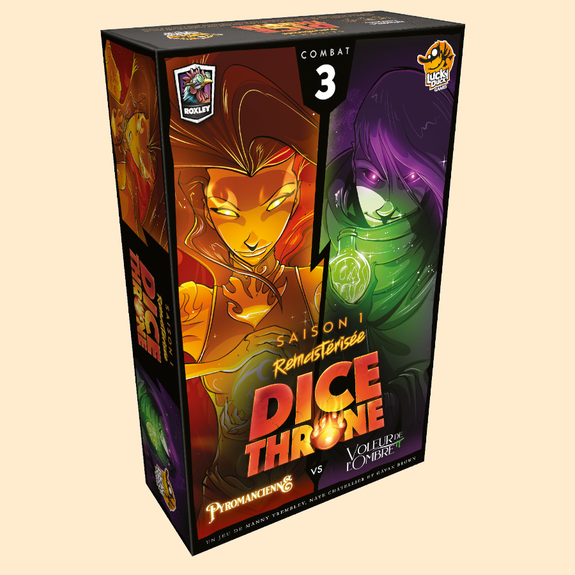 Dice Throne : Pyromancienne vs Voleur de l’Ombre