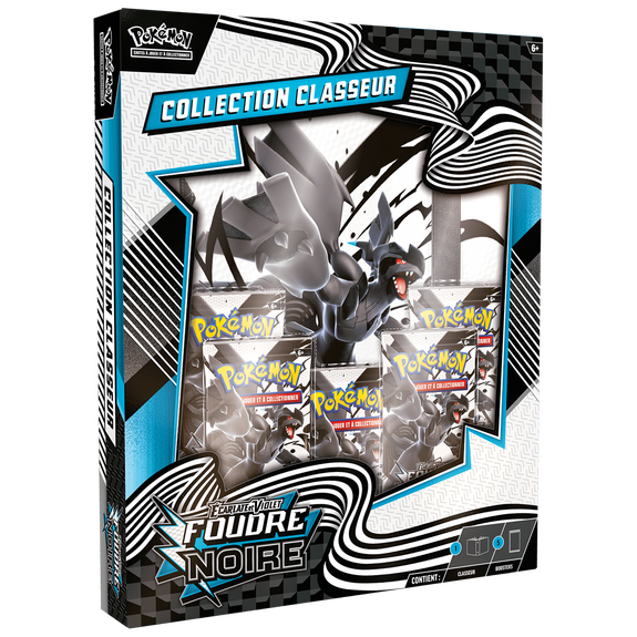 Pokémon : Portfolio (A4) et 5 boosters Foudre Noire