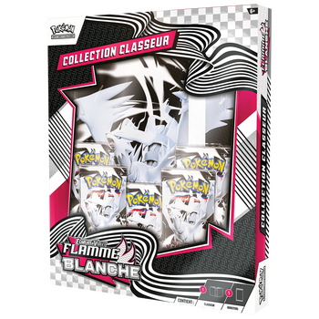 Pokémon : Portfolio (A4) et 5 boosters Flamme Blanche