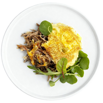 EFFILOCHÉ DE CANARD ET SON ECRASE DE POMMES DE TERRE - 400 GR