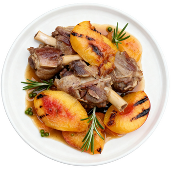 CANARD AUX PÊCHES & POIVRE VERT - 380 GR - EN POCHETTE