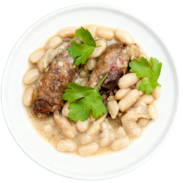 CASSOULET DE CONFIT DE CANARD - 650 GR - EN POCHETTE
