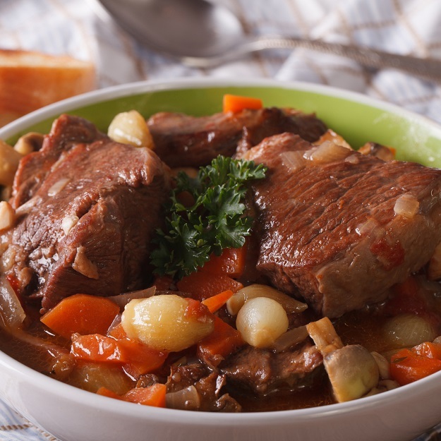 Boeuf Bourguignon Sans Vin Estouffade De Paleron Au Vin Blanc