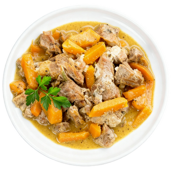 SAUTE DE VEAU AU VELOUTE DE CAROTTES AU CUMIN - 400 GR - EN POCHETTE