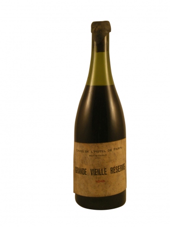 Grande  Vieille Réserve Caves de L'Hôtel de Paris Monte-Carlo 1818