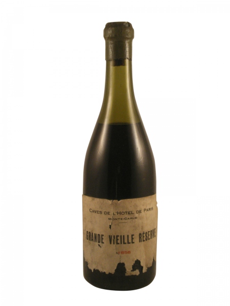 Grande  Vieille Réserve Caves de L'Hôtel de Paris Monte-Carlo 1858