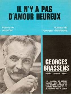 Partition Georges BRASSENS Il n'y a pas d'amour heureux