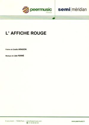 Partition L o Ferr L affiche Rouge piano Et Chant Paroles partition-l-o-ferr-l-affiche-rouge-piano-et-chant-paroles