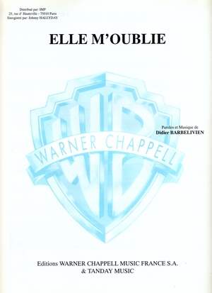 Partition Johnny Hallyday Elle M Oublie