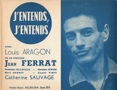 Partition Jean Ferrat J'entends, j'entends