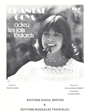 Partition Chantal GOYA Adieu les jolis foulards