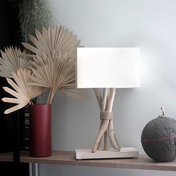 Lampe en bois