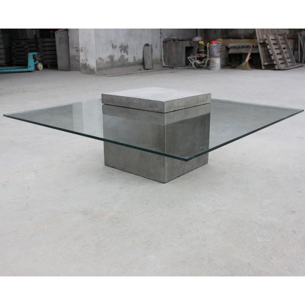 Tables Capsull Design Table Basse Oslo Bois Beton Gris Tables
