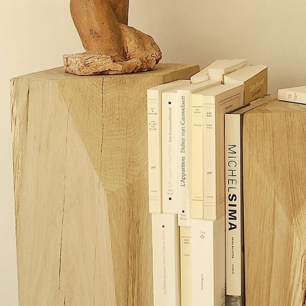 MS FACTORY Bloc de Chêne Massif - Cube en Bois - Rondin, Bout de Canapé, Colonne de Décoration, Support, Table Basse, Piédestal pour Fleurs, Table de Chevet - 20 x 20 x MS FACTORY Bloc de Chêne Massif - Cube en Bois - Rondin, Bout de Canapé, Colonne de Décoration, Support, Table Basse, Piédestal pour Fleurs, Table de Chevet - 20 x 20 x