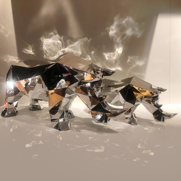 Aoy-Art Succulent Planteur Rhino Arts Statue Anial Cadeau Décor Aoy-Art Succulent Planteur Rhino Arts Statue Anial Cadeau Décor