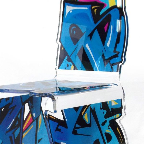 Chaise de bureau 60x63x112 cm graffiti Chaise de bureau 60x63x112 cm graffiti