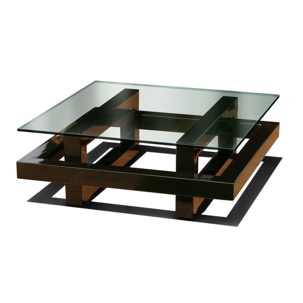 Table basse industrielle fer