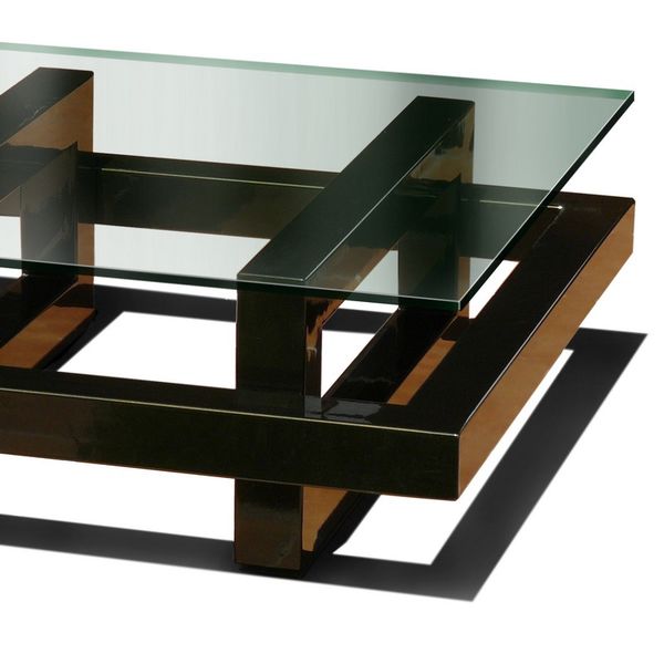 Table basse industrielle fer