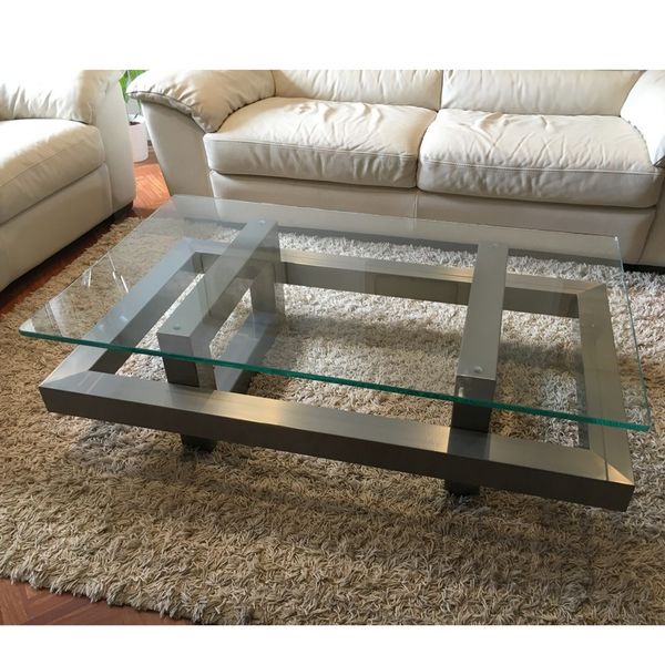 Table basse industrielle fer