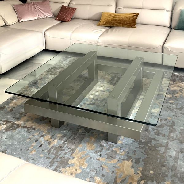 Table basse industrielle fer