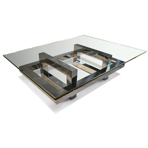 Table basse industrielle fer