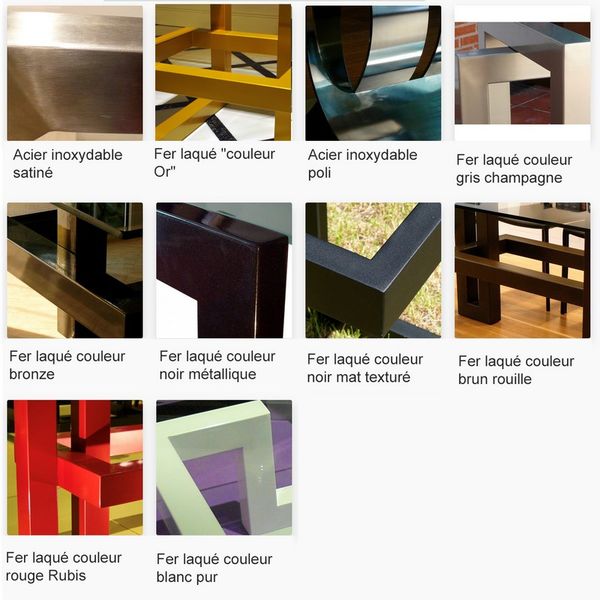 Table basse industrielle fer