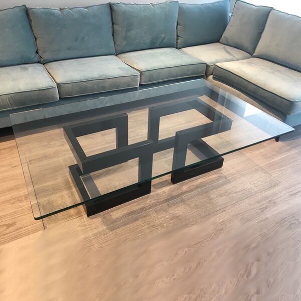 table basse verre design