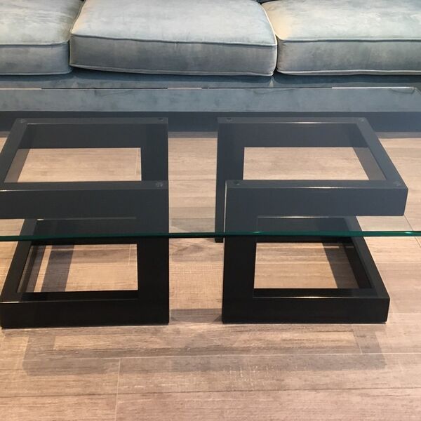 table basse verre design