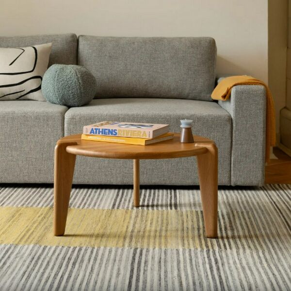 Table basse ronde bois massif