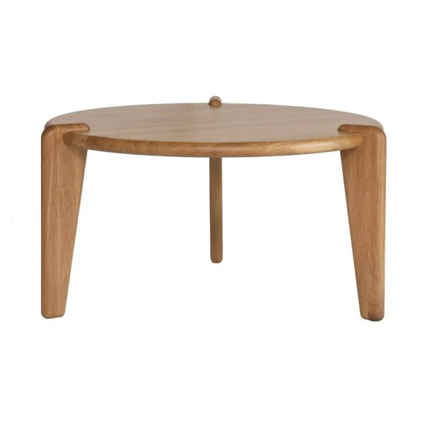Table basse ronde bois massif