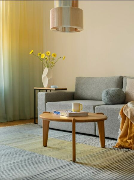 Table basse ronde bois massif