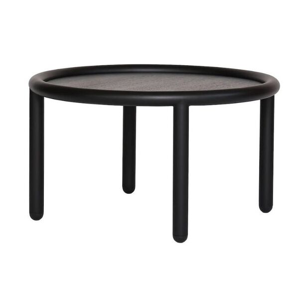 Table basse ronde noire