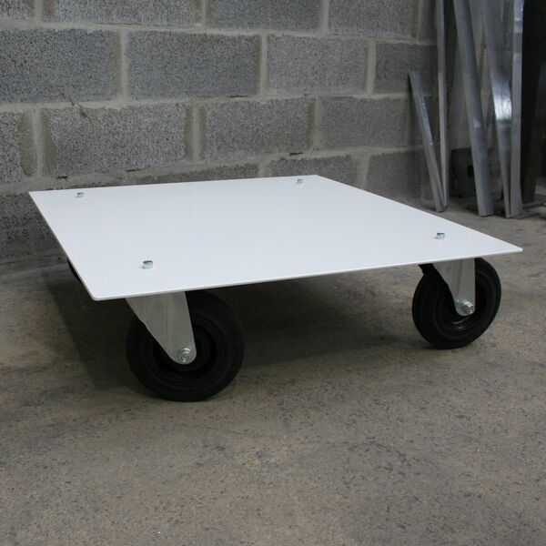 Table basse métal blanche