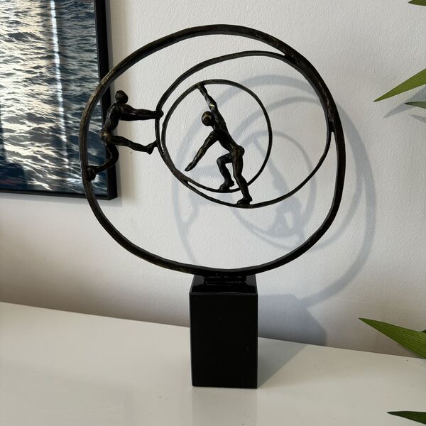 Sculpture bronze moderne