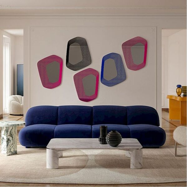 miroir mural noir