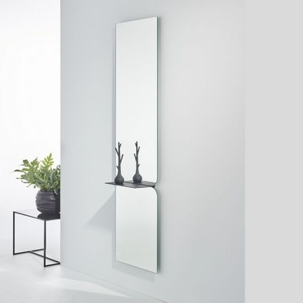 grand miroir avec étagère