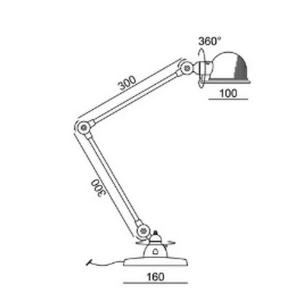 lampe de bureau industrielle