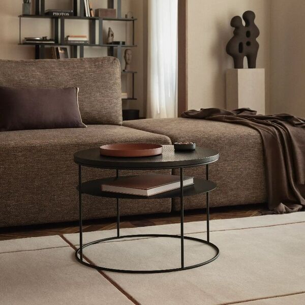 Bout de canapé noir