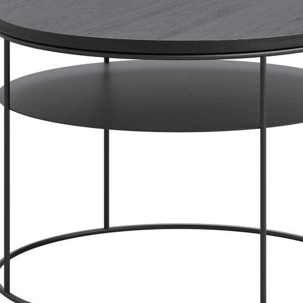 Bout de canapé noir