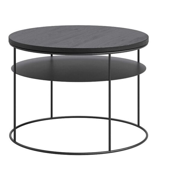 Bout de canapé noir